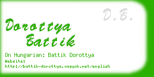 dorottya battik business card